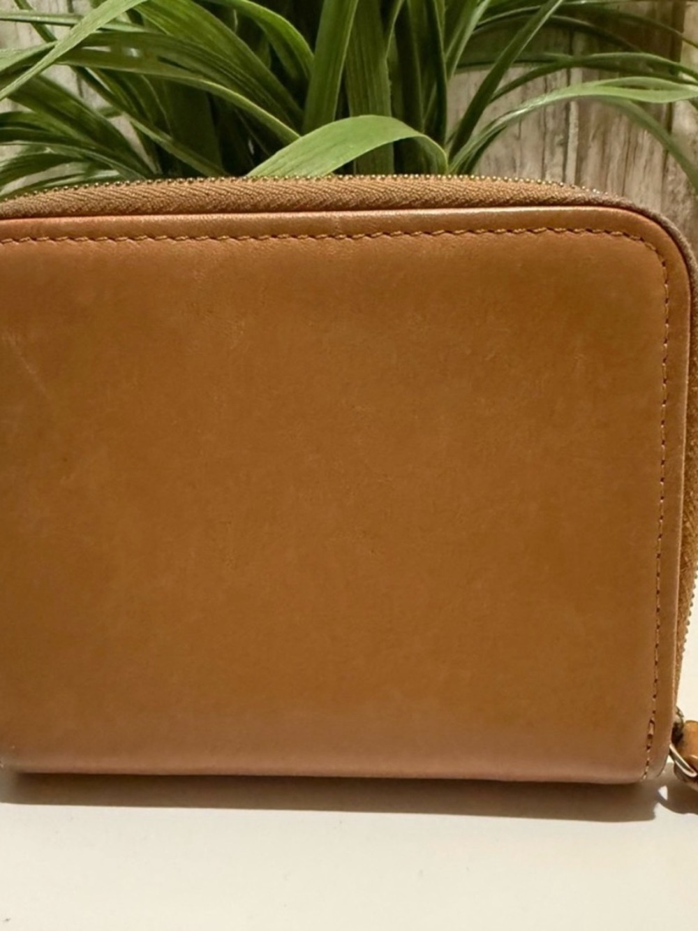 Vintage Coach Tan Leather Card Holder Wallet - Picture 2 of 7